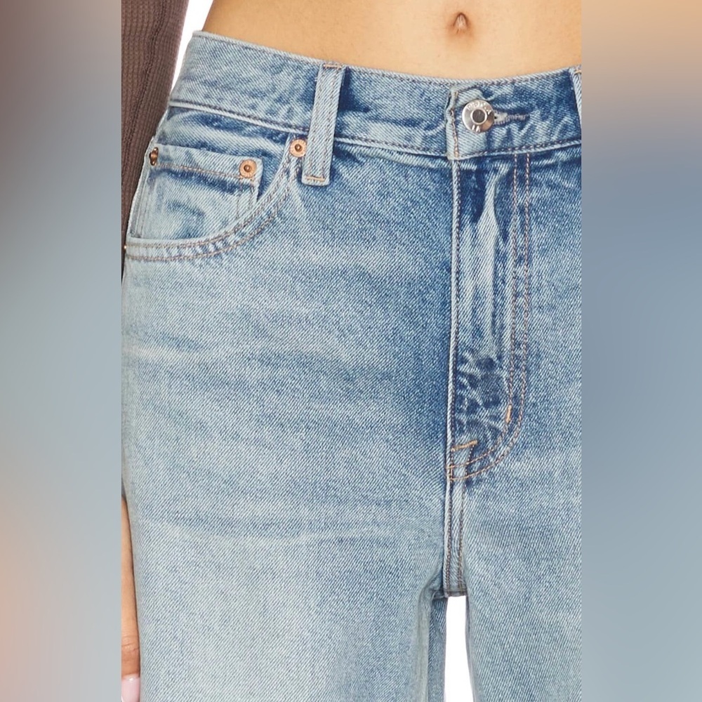 Pistola Hendrix High Rise Wide Leg Jeans Apprentice Distressed NWT Size 27 - Picture 6 of 16